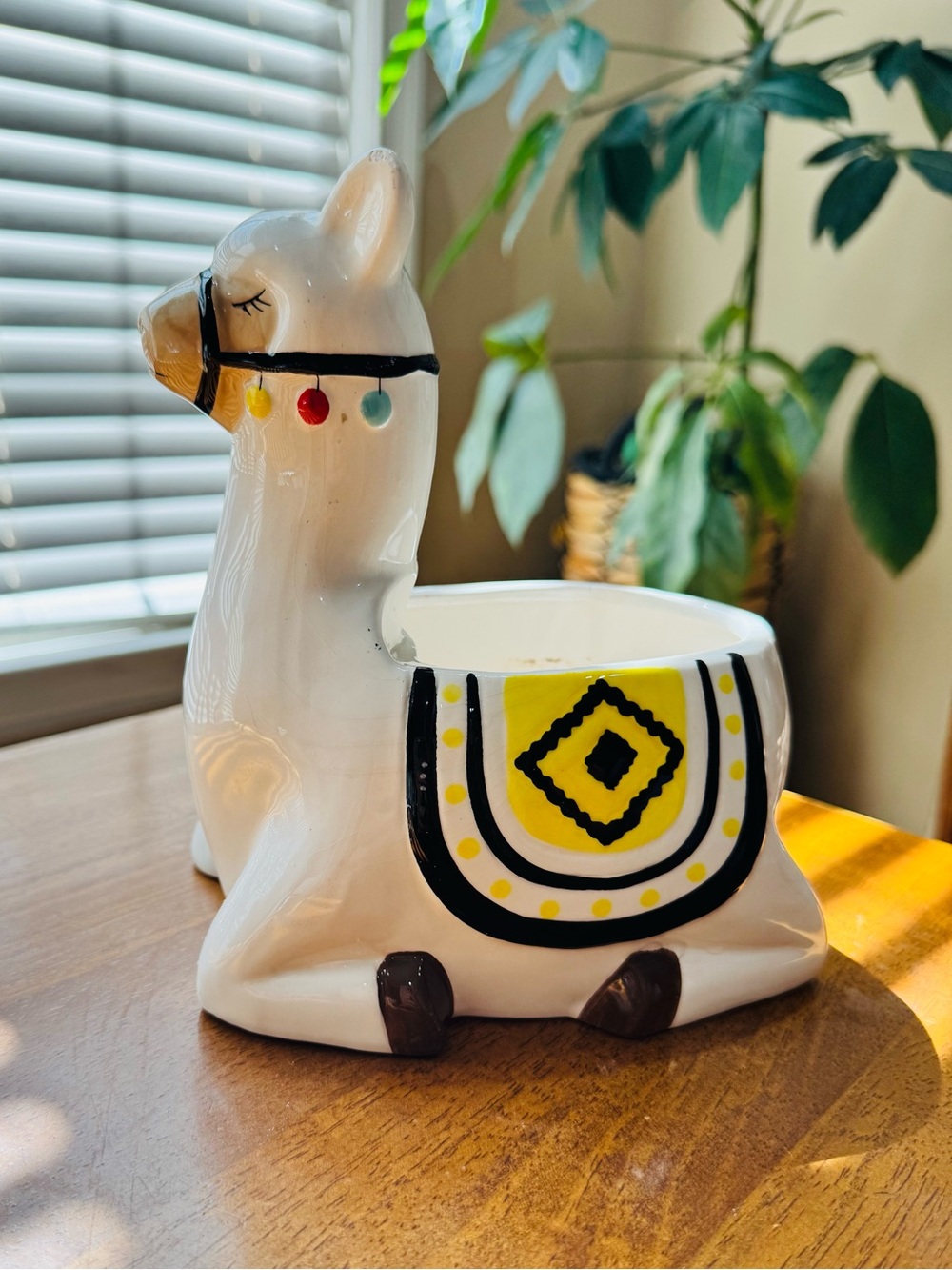 Llama Ceramic Planter by Mug Shotz